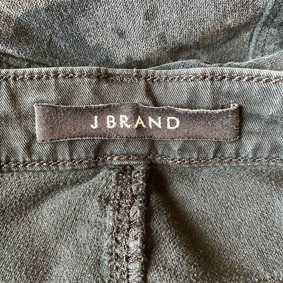 J Brand Super Skinny Olive Velvet Camo Pants, Size 30 - Picture 2 of 8